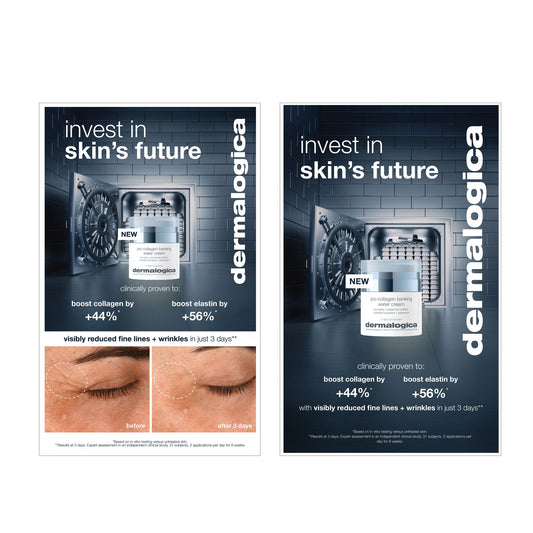 pro-collagen banking water cream display sheet bundle